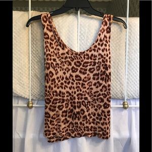 CROPPED CHEETAH TANK